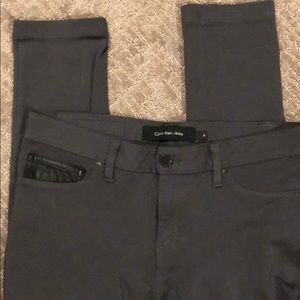 Dark grey gunmetal jeggings